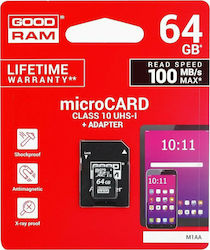 GoodRAM M1AA microSDXC 64GB Klasse 10 U1 UHS-I mit Adapter