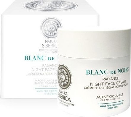 Natura Siberica Blanc de Noirs Κρέμα Προσώπου Νυκτός για Ενυδάτωση & Ατέλειες με Υαλουρονικό Οξύ & Βιταμίνη C 50ml