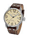 TW Steel Maverick Watch Battery with Brown Leather Strap