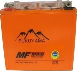 Fukuyama Motorradbatterie YTX7L-BS mit Kapazität 6Ah