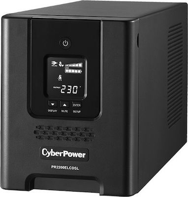 CyberPower PR2200ELCDSL UPS Line-Interactive 2200VA 1980W with 8 IEC Power Plugs