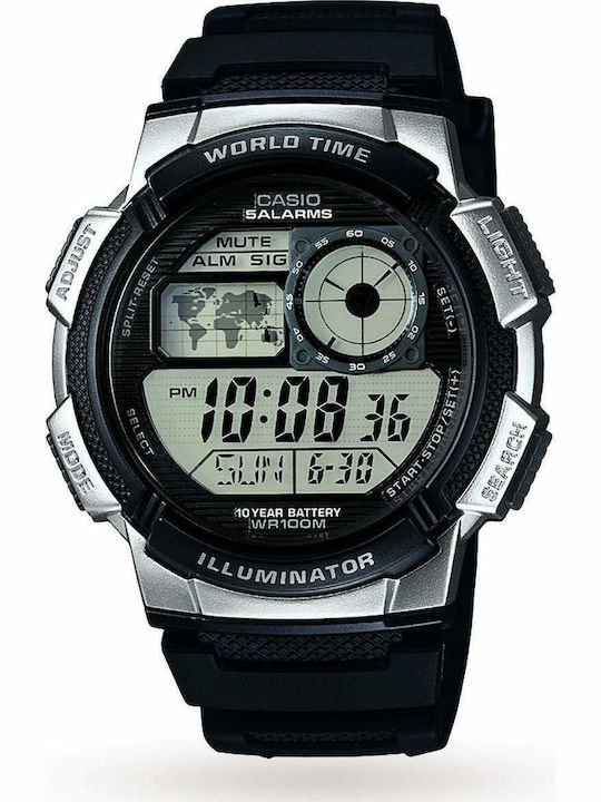 Casio World Time Illuminator Digital Men's Watc...