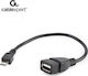 Cablexpert Μετατροπέας micro USB male σε USB-A female 1τμχ A-OTG-AFBM-03
