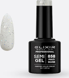 Elixir Semi Gel 858 Multi Silver 8мл