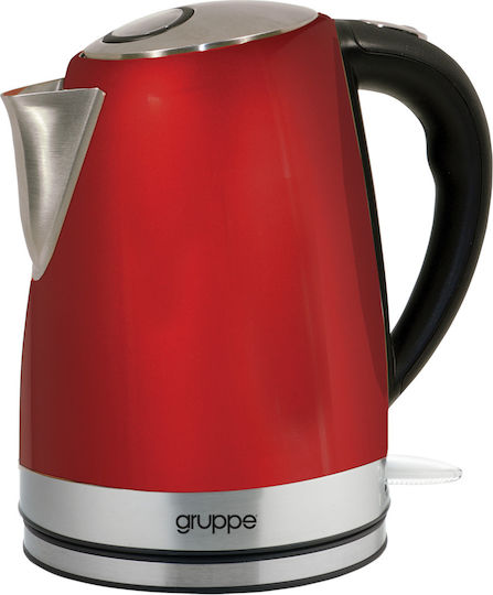 Gruppe EKS17159C Βραστήρας 1.7lt 1850W Κόκκινος