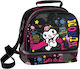 Graffiti Kori Kumi Dancing In Step Schulische Isolierte Lunchtasche Für Die Schulter Schwarz Kuromi 20x16x22cm
