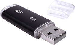 Silicon Power Ultima U02 4GB USB 2.0 Stick Μαύρο