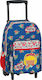 Lyc Sac Blossom School Bag Trolley Elementary, Elementary Multicolour with Water Bottle Holder