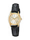 Casio Collection Watch with Leather Strap Black