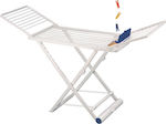 Ankor Plastic Folding Floor Clothes Drying Rack with Hanging Length 20m