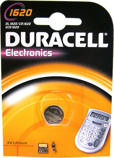 Duracell Electronics Lithium Watch Battery CR1620 3V 1pcs