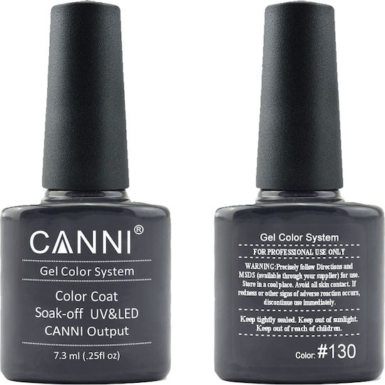Canni Classic Ημιμόνιμο Βερνίκι Νυχιών 130 Dusty Gray 7.3ml