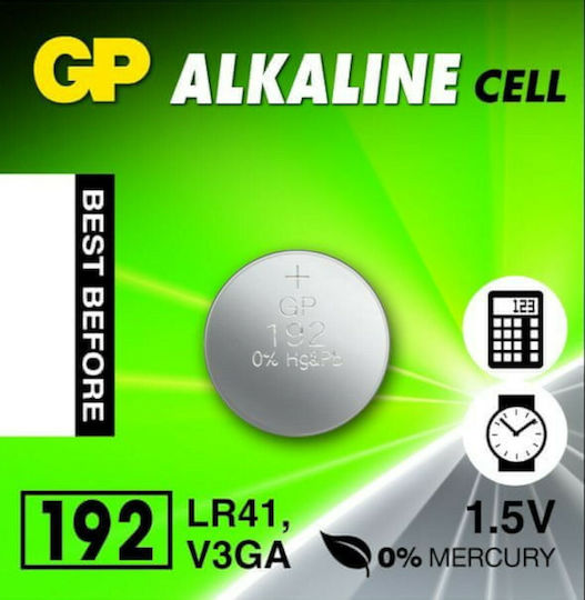 GP Batteries Alkaline Cell 192 Батерия LR41 1.5V 1бр