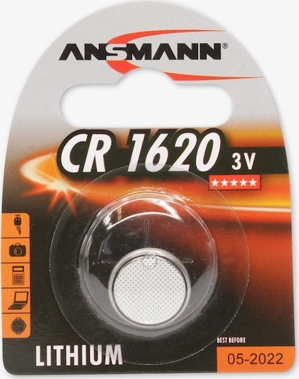 Ansmann Μπαταρία Λιθίου Ρολογιών CR1620 3V 1τμχ