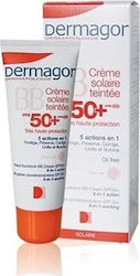 Dermagor BB Sun Cream Tinted Sonnenschutz Creme Für das Gesicht SPF50 mit Farbe 40ml