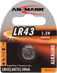 Ansmann Алкална Батерия LR43 1.5V 1бр