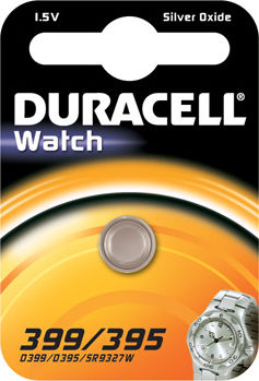 Duracell Watch 399/395 Silver Oxide Watch Battery SR57 1.5V 1pcs