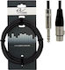 Alpha Audio Θηλυκο Καρφι Stereo Cable XLR female - 6.3mm male Μαύρο 3m (190.718)