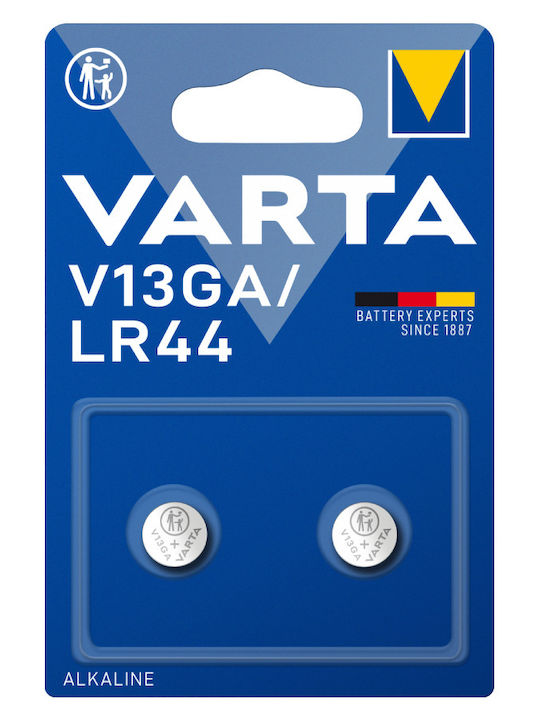 Varta Professional Electronics V13GA Αλκαλικές Μπαταρίες Ρολογιών LR44 1.5V 2τμχ