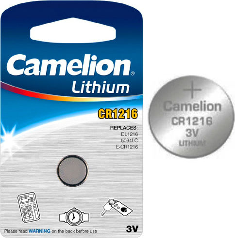 Camelion Μπαταρία Λιθίου Ρολογιών CR1216 3V 1τμχ
