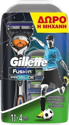 Gillette Fusion Proglide Flexball Razor cu Capete de schimb 5 lame & Bandă lubrifiantă 4buc