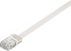 Goobay Flaches U/UTP Kat.6 (Gigabit) Netzwerkkabel Ethernet 3m Weiß