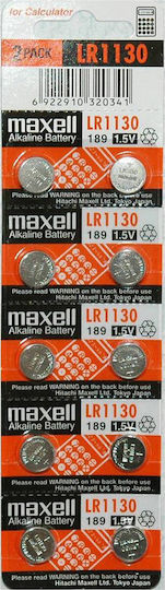 Maxell Алкални Батерии За часовници LR54 1.5V 10бр