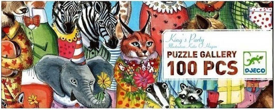 Детски Пъзел Парти на Краля 100бр Djeco
