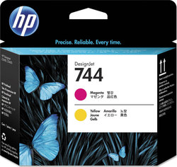 HP 744 Original InkJet Printer Ink Yellow / Mag...