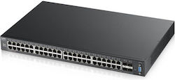 Zyxel XGS2210-52 Verwaltet L2 Switch mit 48 Ports Gigabit (1Gbps) Ethernet und 4 SFP Ports