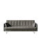 Woodwell Dreisitzer Sofa Bett Grau 219x92x89cm E962,3