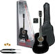 Gewa Acoustic Guitar Electro-Acoustic BLK Pack Cutaway Black