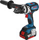 Bosch GSB 18 VE-EC Șurubelniță cu percuție Mașină de găurit Baterie 18V 2x5Ah