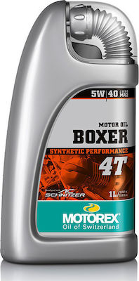 Motorex Boxer 4Τ Synthetic Motorcycle Oil for Four-Stroke Engines 5W-40 1lt