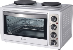 Rohnson Electric Countertop Oven 28lt with 2 Burners