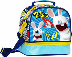 Gim Rabbids Σχολικό Τσαντάκι Φαγητού Ώμου Πολύχ...
