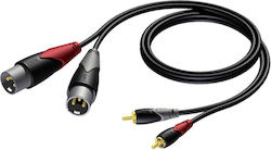 Procab CLA701/3 XLR male - RCA male 3m