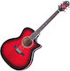 Crafter Semi-acustic Chitară GCL-80 RS Winered Burst Chitare acustice cu decupaj Explozie / Roșu