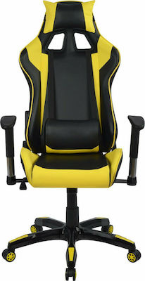 HomeMarkt HM1056.11 Gaming Chair with Adjustable Arms Yellow