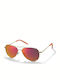 Polaroid Men's Sunglasses with Gold Metal Frame and Red Polarized Mirror Lens PLD6012/N J5G/OZ