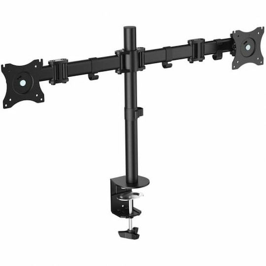 Equip Stand Desk Mounted for 2 Monitors up to 27" with Arm (650115)