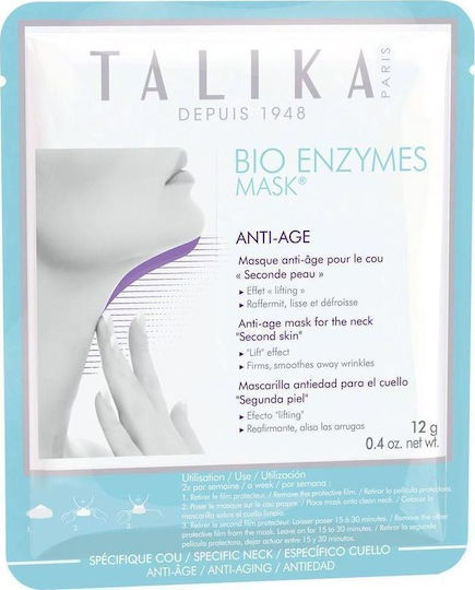 Talika Bio Enzymes Anti-Ageing for the Neck 1τμχ Face Αnti-aging Mask 12gr
