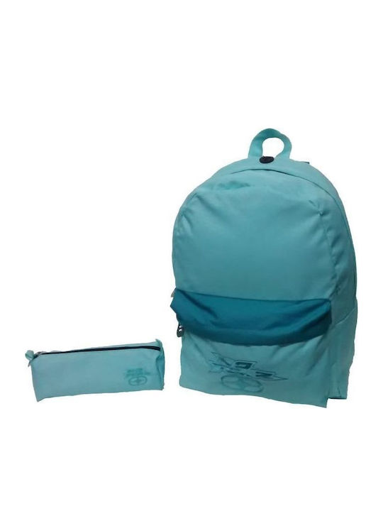 No Fear Classy School Bag Backpack Junior High-High School in Turquoise color