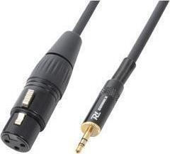 Power Dynamics Cable Kabel XLR-Buchse - 3,5 mm Stecker Schwarz 0.5m 177.116