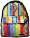 Keyroad Ριγέ School Bag Backpack Junior High-High School Multicolored