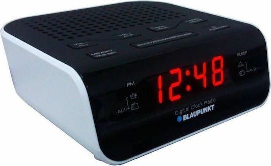 Blaupunkt CR5WH Tisch-Digitaluhr mit Wecker & Radio CR5WH