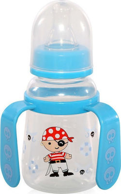 Lorelli Plastic Bottle with Silicone Nipple for 0+, 0+ m, months Blue Pirate 125ml