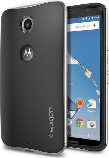 Spigen Neo Hybrid Back Cover Πλαστικό 0.8mm Ασημί (Nexus 6)
