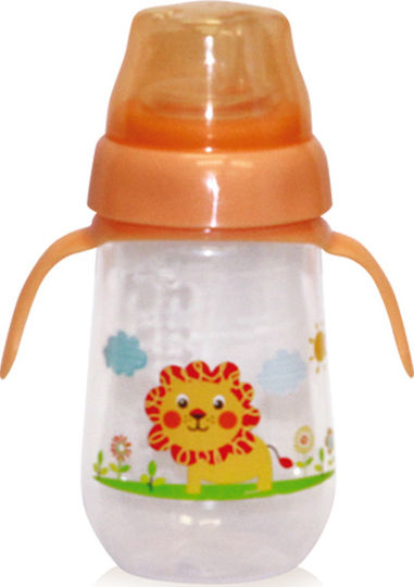 Lorelli Educational Sippy Cup Plastic with Handles Orange for 6m+m+ 260ml