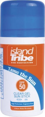 Island Tribe Clear Gel Sun Stick Αντηλιακό Stick pentru Corp SPF50 30gr